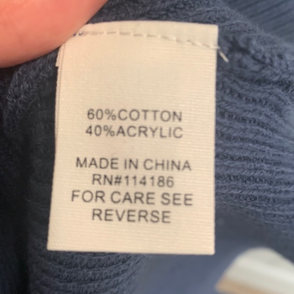 Blue v-neck sweater - Picture 4 of 5